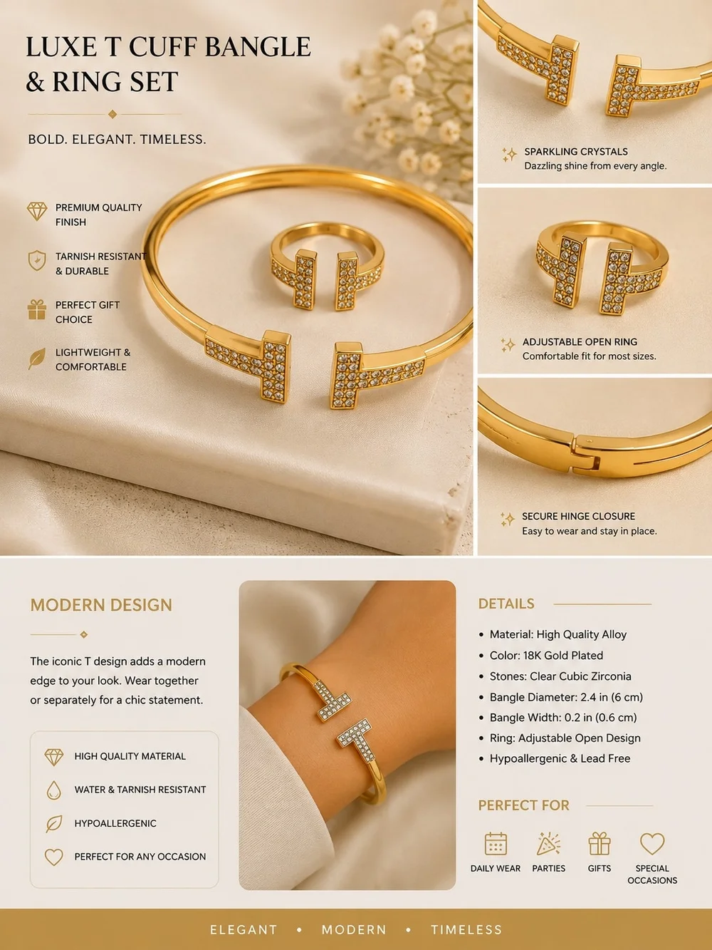 N/A elegant 18k